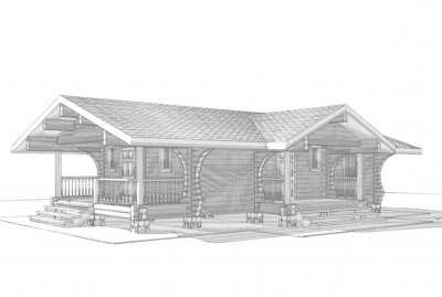 Проект дома - бани Комфорт-домстрой 101/2. Фасады, планировки(анонс).